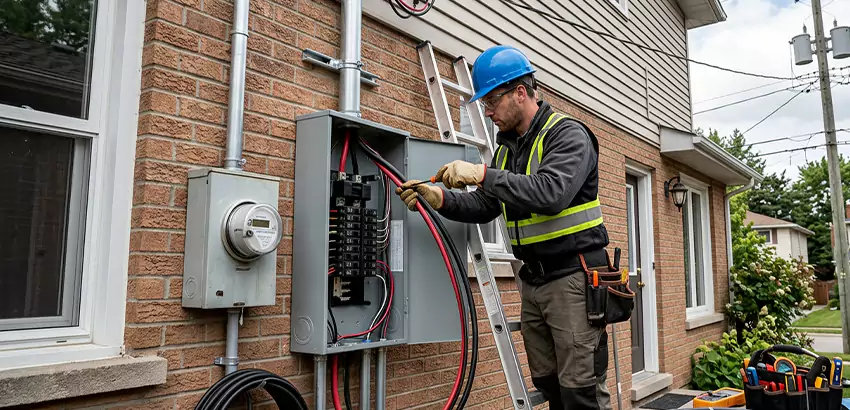 Outdoor Subpanel Installation in Norwalk